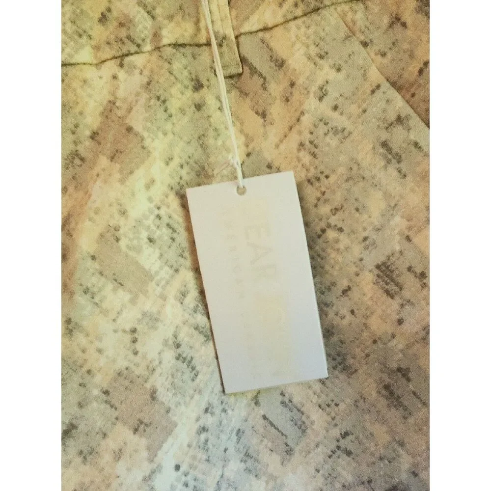 Dear John ANTHROPOLOGIE Snakeskin Gray Pink Shorts size‎ 33 Cuffed NEW - Picture 2 of 7